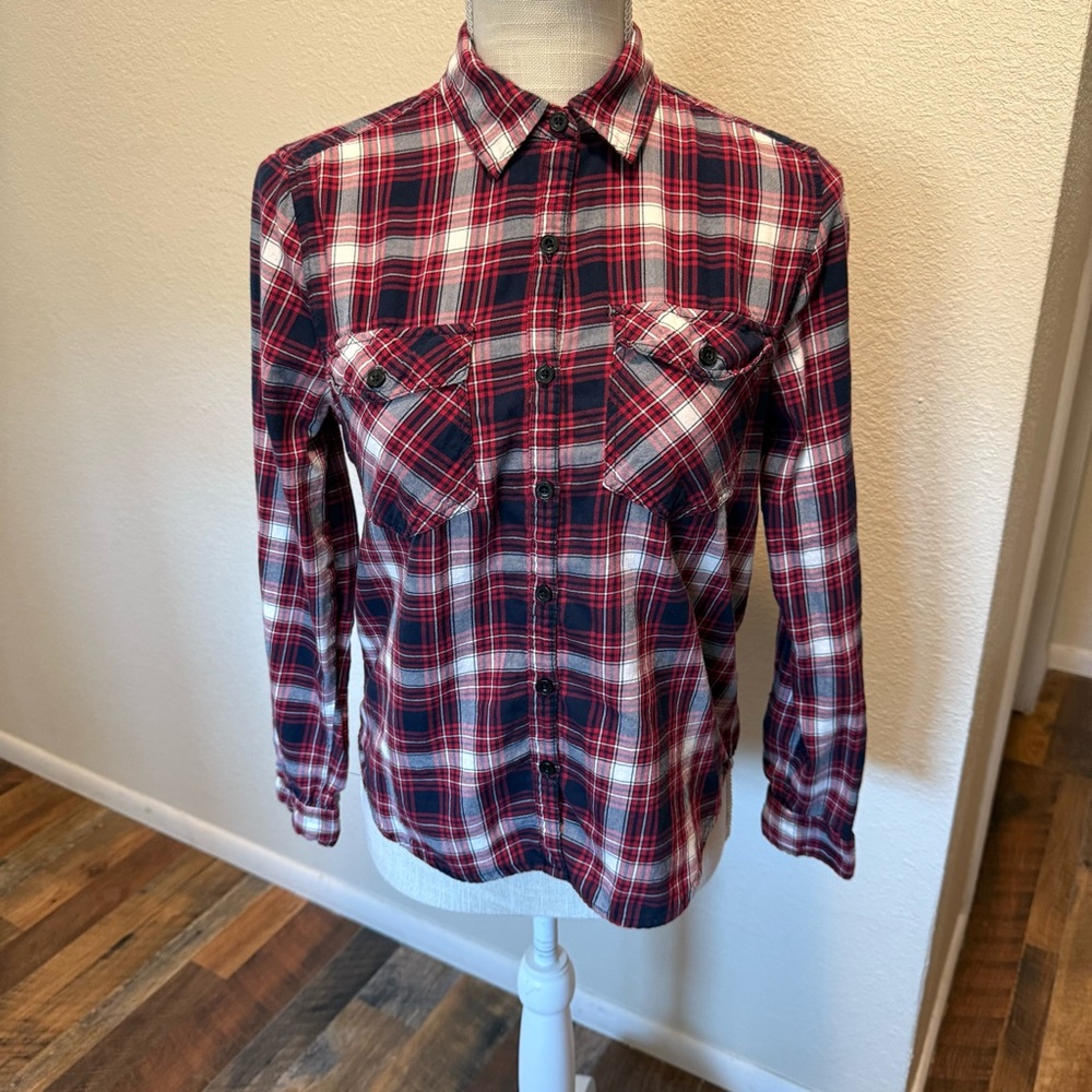 Women’s Red Plaid Shirt by Forever 21 - Size Small